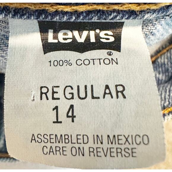 Levi’s Vintage Orange Tab High Rise Denim Shorts 90s Boyfriend Jean Cotton 26 - Picture 8 of 9